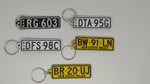 Load and play video in Gallery viewer, Personalised Number Plates Keychain

