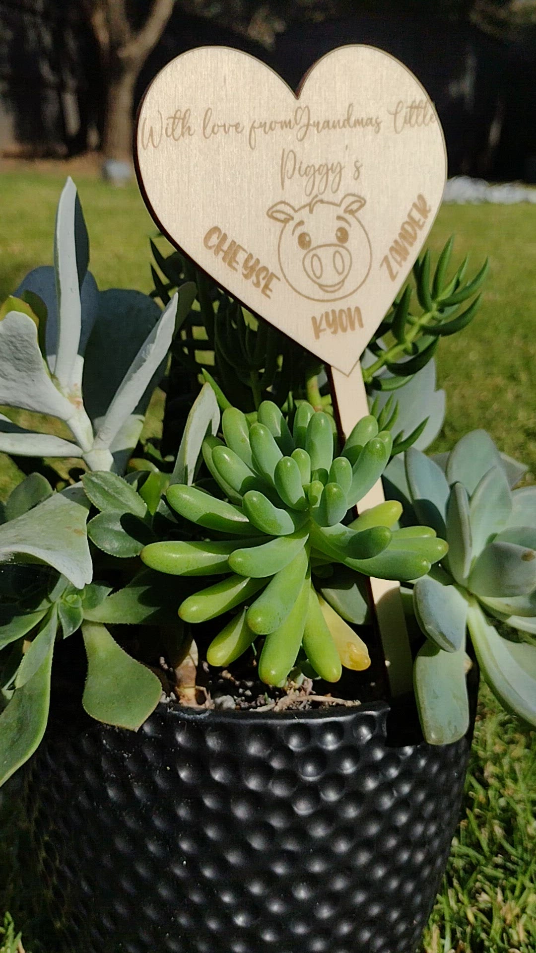 Personalised Animal Theme Plant Stick