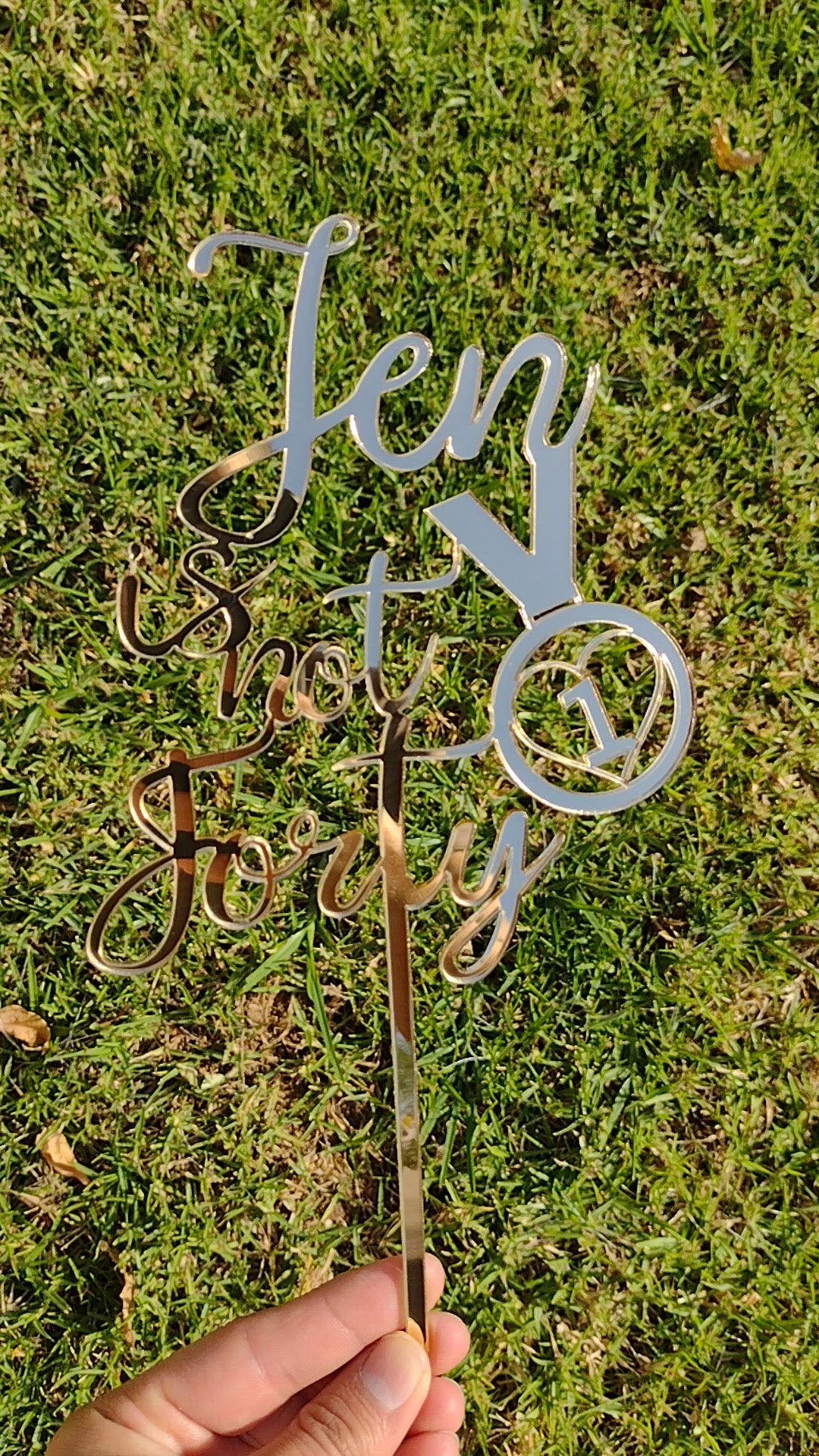 Medal Birthday Cake Topper