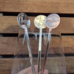 Load image into Gallery viewer, Cocktail Stirrers Personalised for Weddings, Engagements, Special Ocassion Party Celebration
